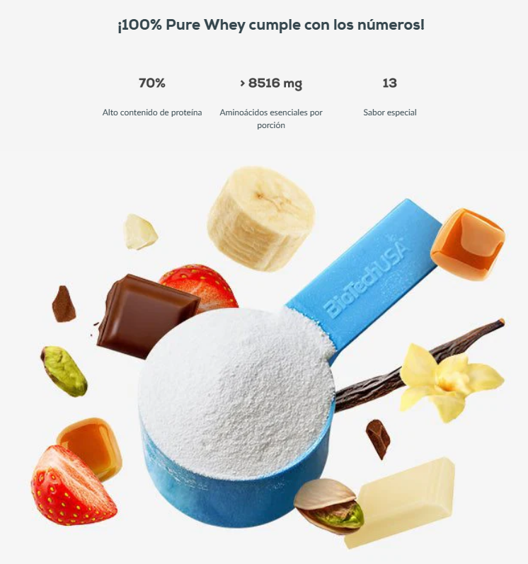 100% Pure Whey BioTech USA 81 servicios