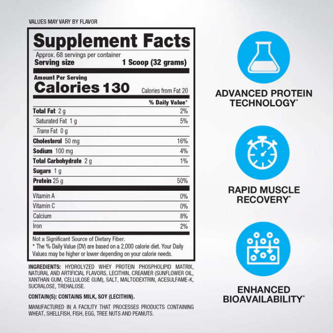 BPI Sports Hydro HD Proteína Hidrolizada 4.8 libras