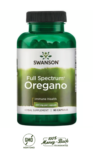 Full Spectrum Oregano Swanson 450 mg 90 Capsulas