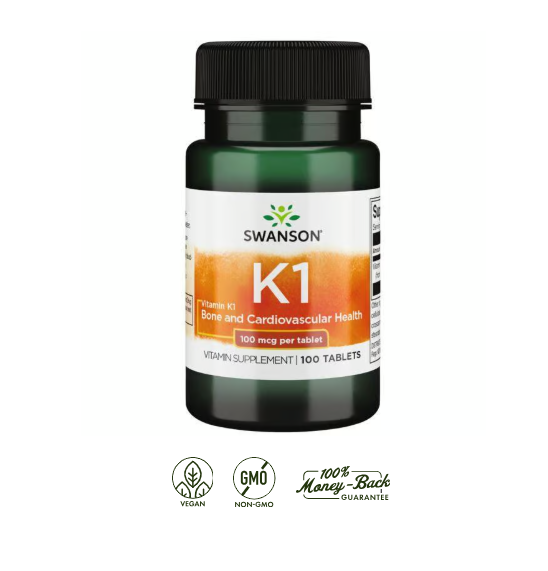 Vitamina K1 Swanson 100 mcg 100 tabletas