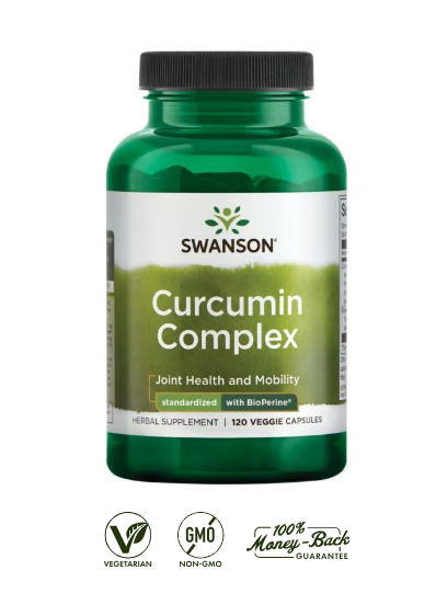 Swanson Curcumina Complex | 120 Cápsulas · Fórmula Articular Avanzada