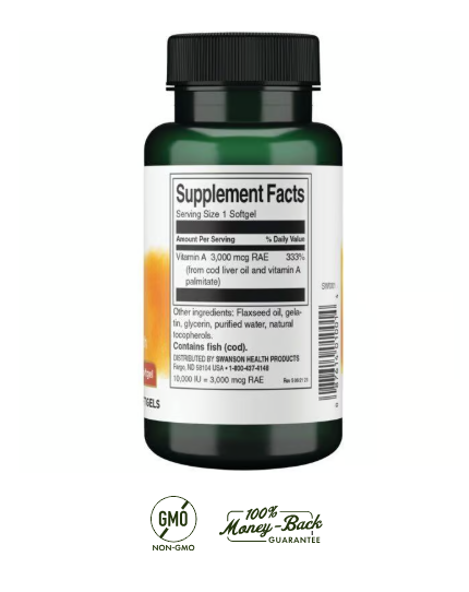 Vitamina A Swanson 10.000 iu 250 Softgel