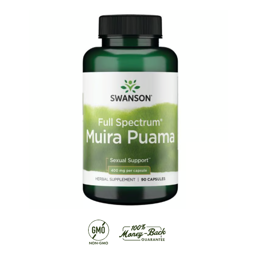 Muira Puama Swanson 400 mg 90 Capsulas