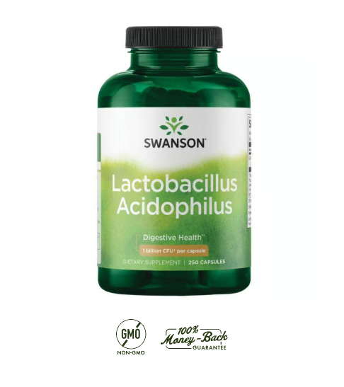 Lactobascillus Acidophilus Swanson 250 Cápsulas