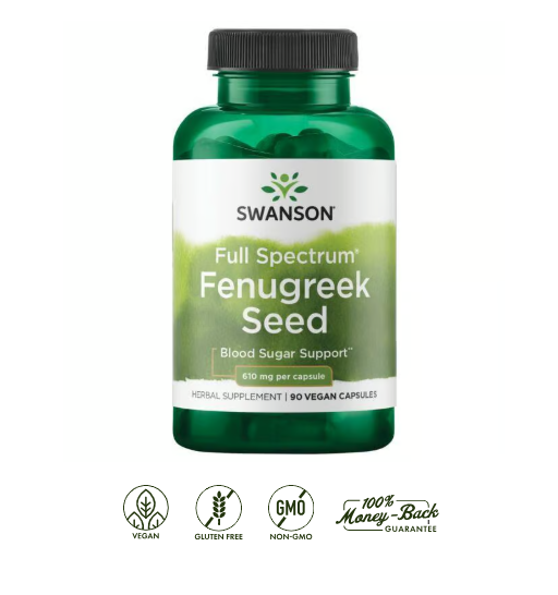 Fenugreek Seed Swanson 610 mg 90 Capsulas