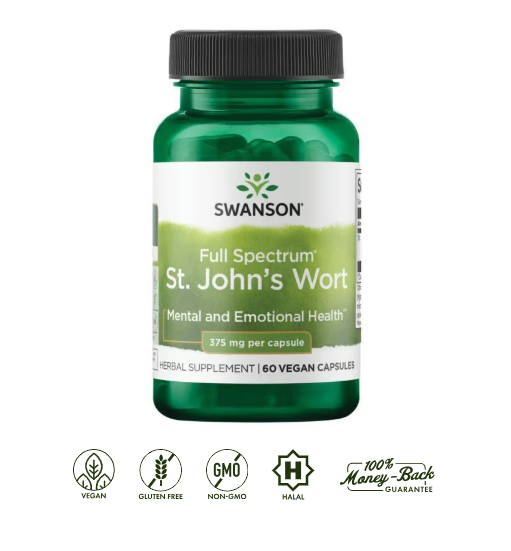 St John's Wort Swanson 375 mg 60 capsulas