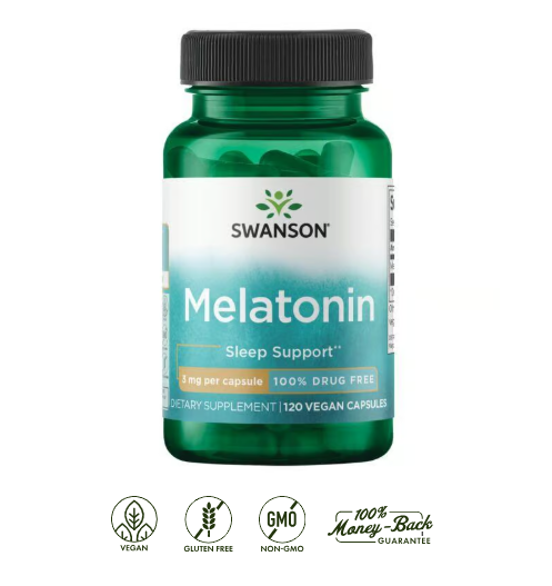 Melatonin Swanson 3 mg 120 Cápsulas