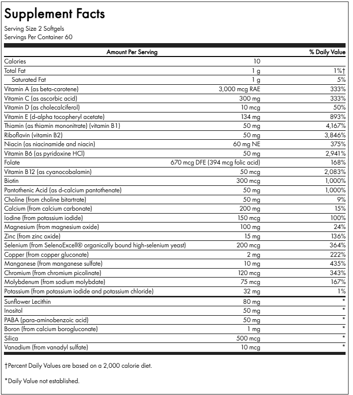 Multi without Iron Swanson 130 Tabletas