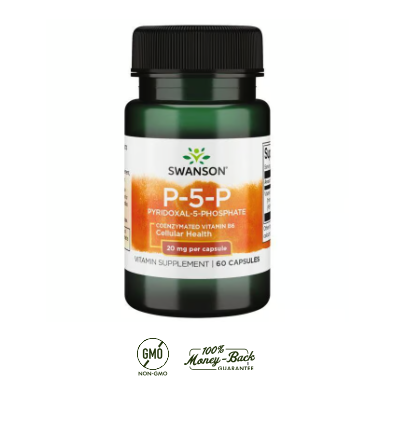 P-5-P (Pyridoxal-5-Phosphate) Swanson 40 mg 60 capsulas
