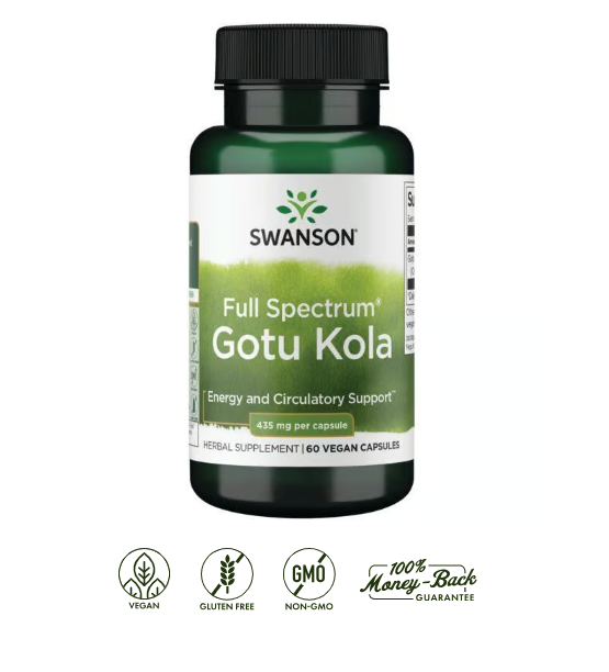 Gotu Kola Swanson 435 mg 60 capsulas