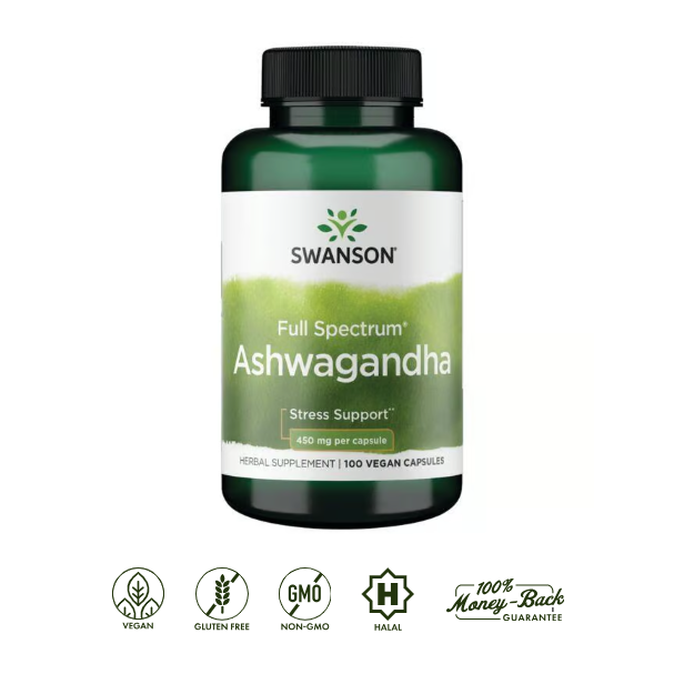 Pack Ashwagandha Swanson 450 mg 2 X $41.980