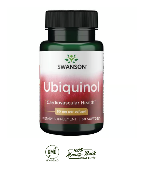 Swanson Ubiquinol CoQ10 50 mg | 60 Softgels · Forma Activa Energía Cardiovascular