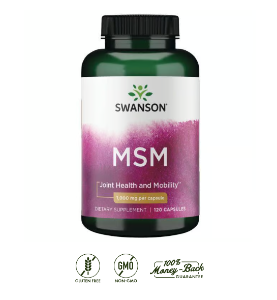 Swanson Ultra MSM 1.5 g | 120 Tabletas · Articulaciones y Antiinflamatorio Natural