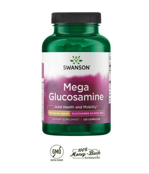Swanson Glucosamina 750 mg | 120 Cápsulas · Articulaciones y Cartílago