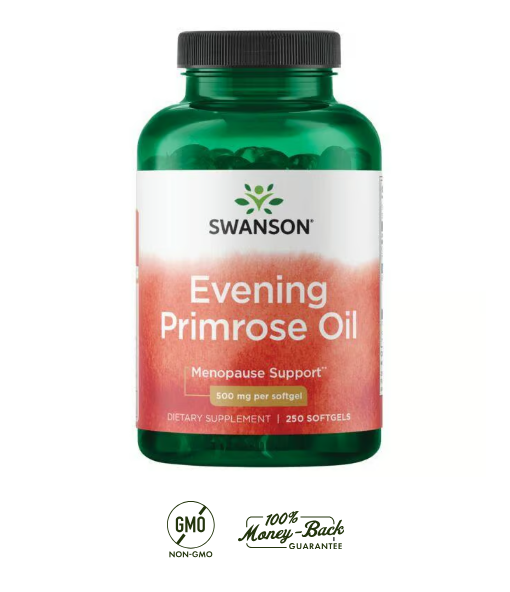 Swanson Aceite de Onagra 500 mg | 250 Softgels · Bienestar Femenino