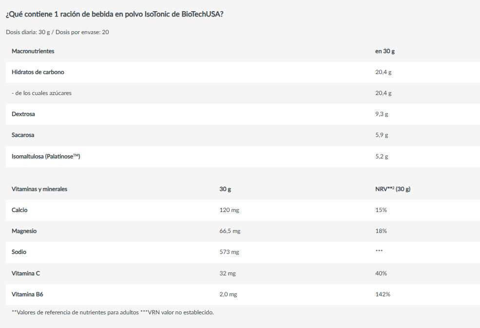 BioTechUSA IsoTonic Bebida Isotónica 600 g Orange Mango | Hidratación + Electrolitos