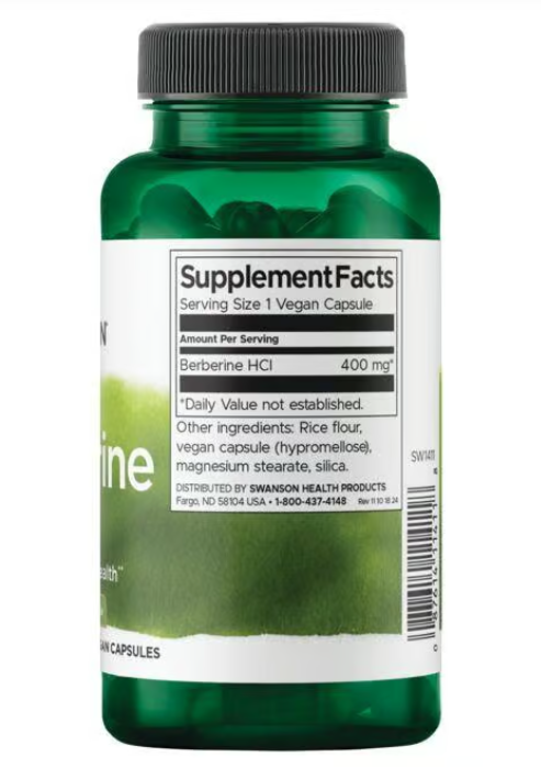 Pack 2x Swanson Berberina 60 Cápsulas $55.990 | Metabolismo y Glucosa