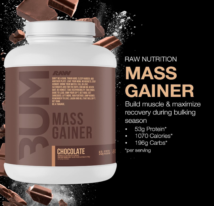 RAW Nutrition CBum Mass Gainer 6 lb | Ganador de Peso · Calorías y Desarrollo Muscular