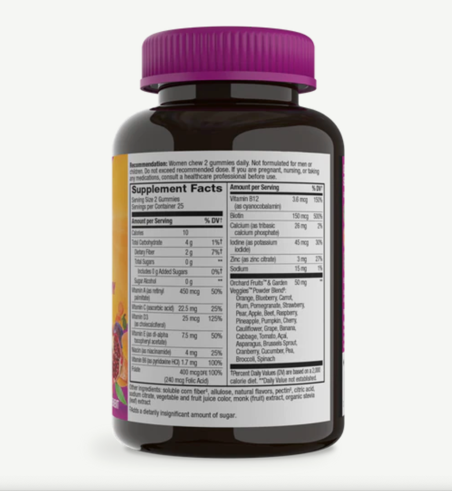Nature's Way Alive! Zero Sugar Women's Gummy Multivitamin