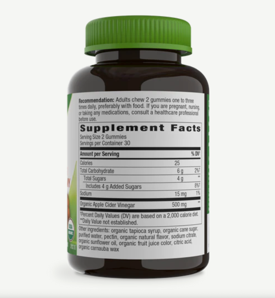 Nature's Way Organic Apple Cider Vinegar Gummies