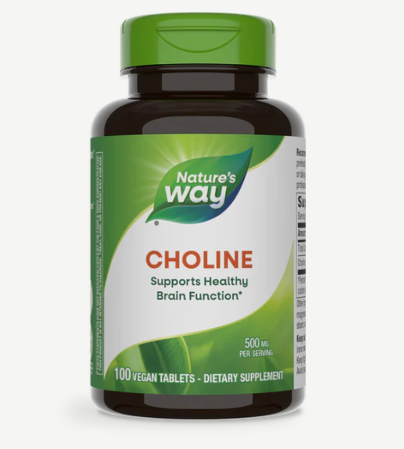 Nature's Way Choline 500mg 100 Tabs