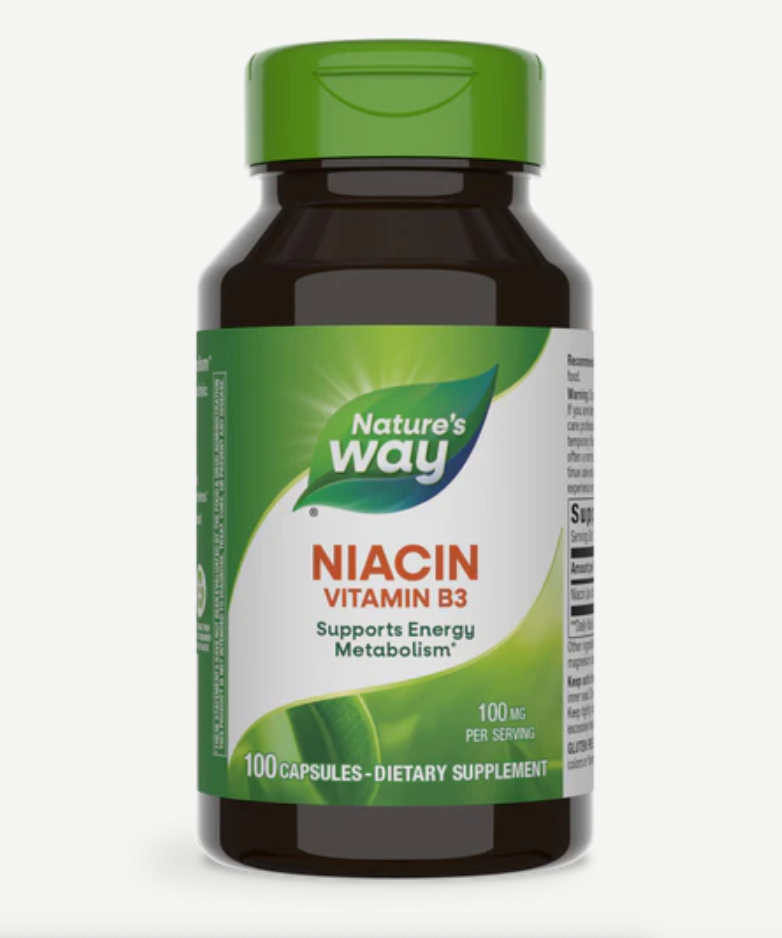 Nature's Way Niacin Vitamin 100mg 100 Caps