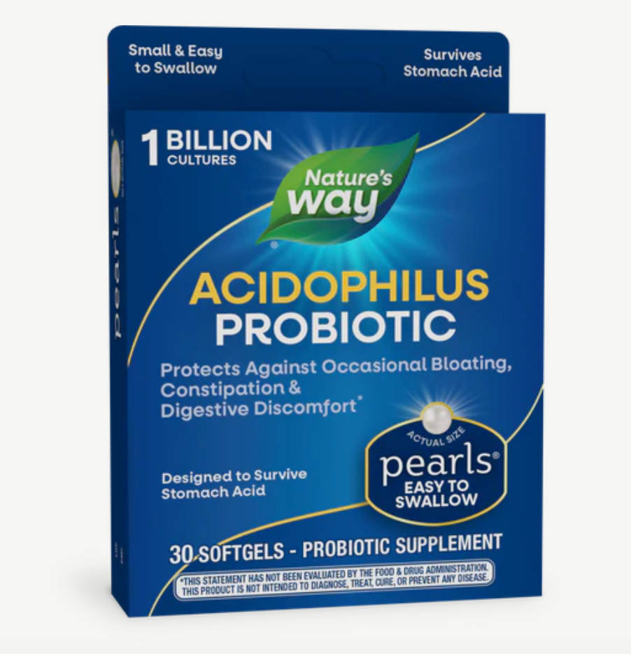 Nature's Way Probiotic Pearls® Acidophilus 30 Softgels