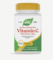 Vitamin C Nature's Way with Rose Hips Extra Strength 100 Capsulas