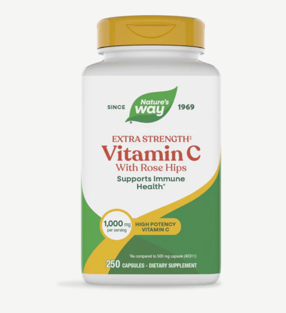 Nature's Way Vitamin C with Rose Hips Extra Strength 250 Caps