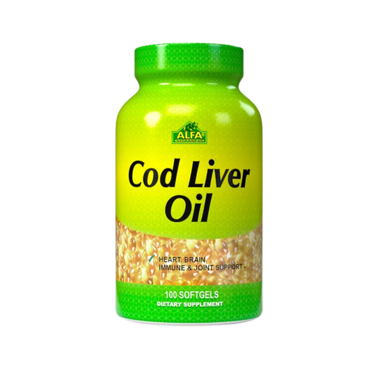 Alfa Vitamins Cod Liver Oil 100 Softgels