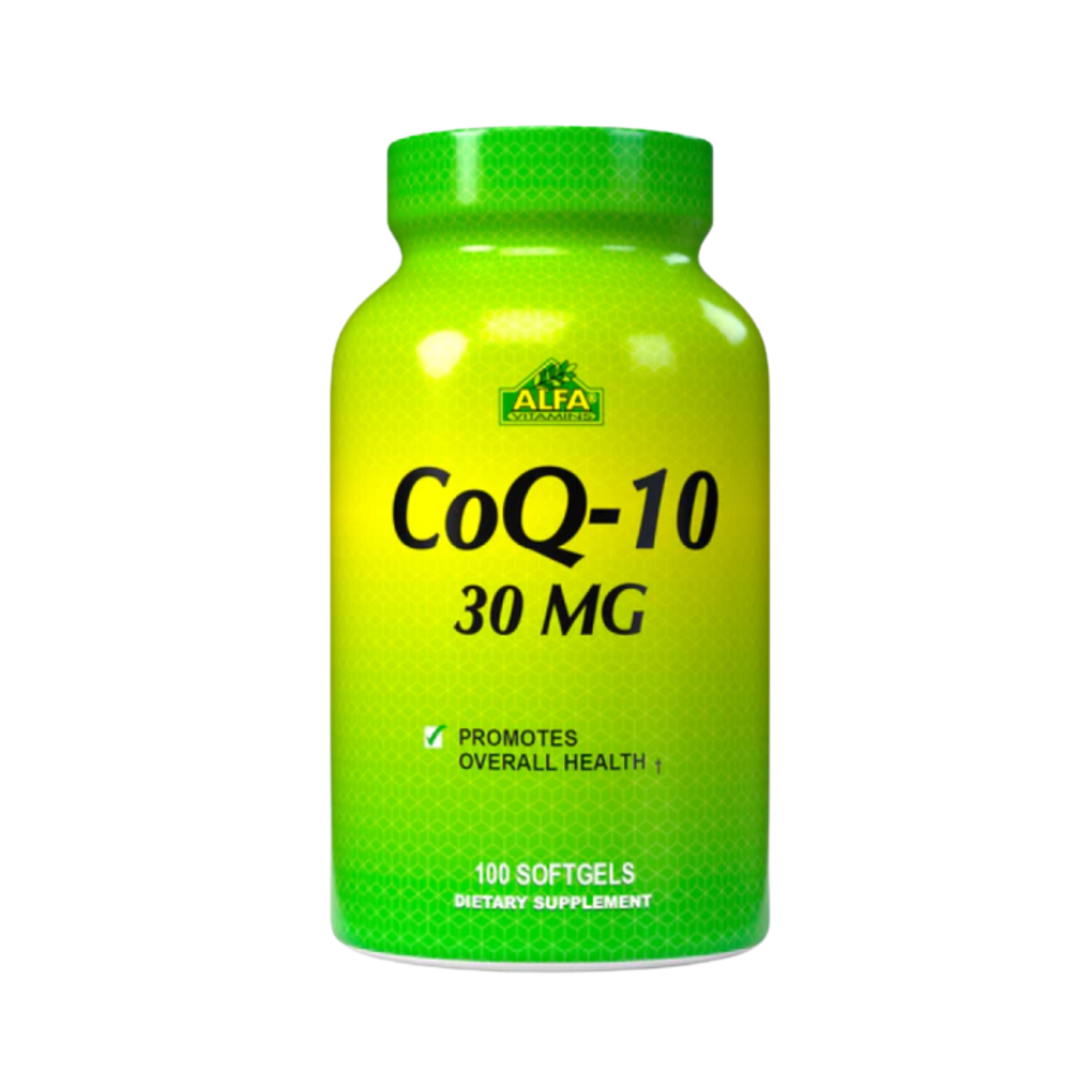 Alfa Vitamins Coq-10 30 mg 100 Softgels