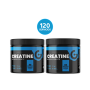 Pack 2x Global Nutrition Creatina Monohidratada 300 g $24.990 | 60 Servicios c/u