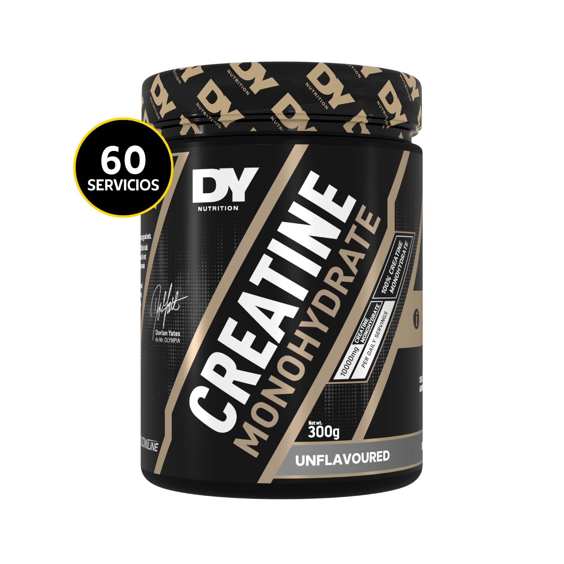 Creatine ShadoWhey Monohydrate Dorian Yates 300 Gramos