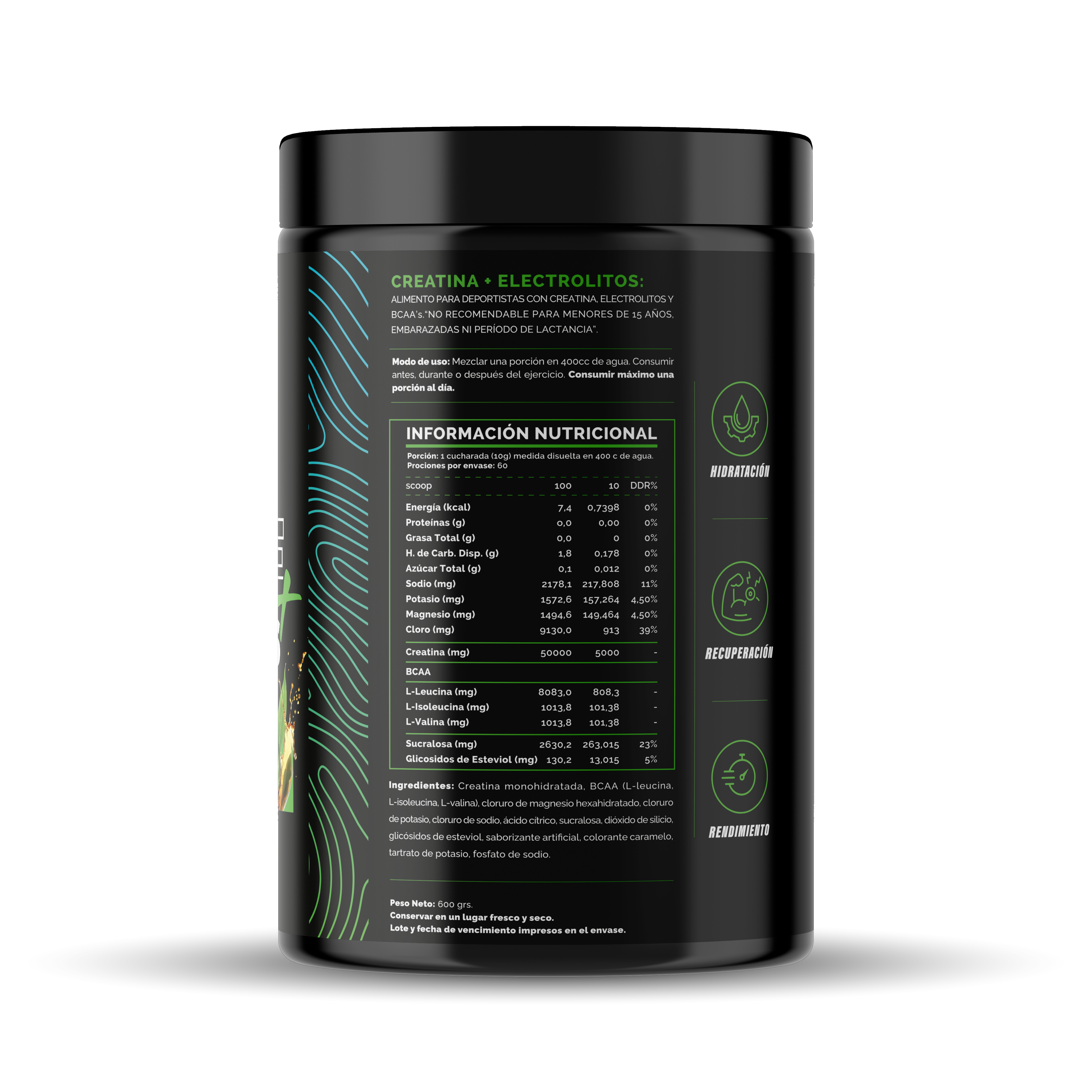 4Active Creatine + Electrolytes 600 Grs