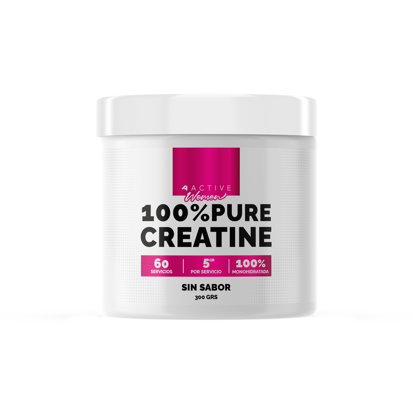 4Active 100% Pure Creatine Women 300 Grs 60 Servicios