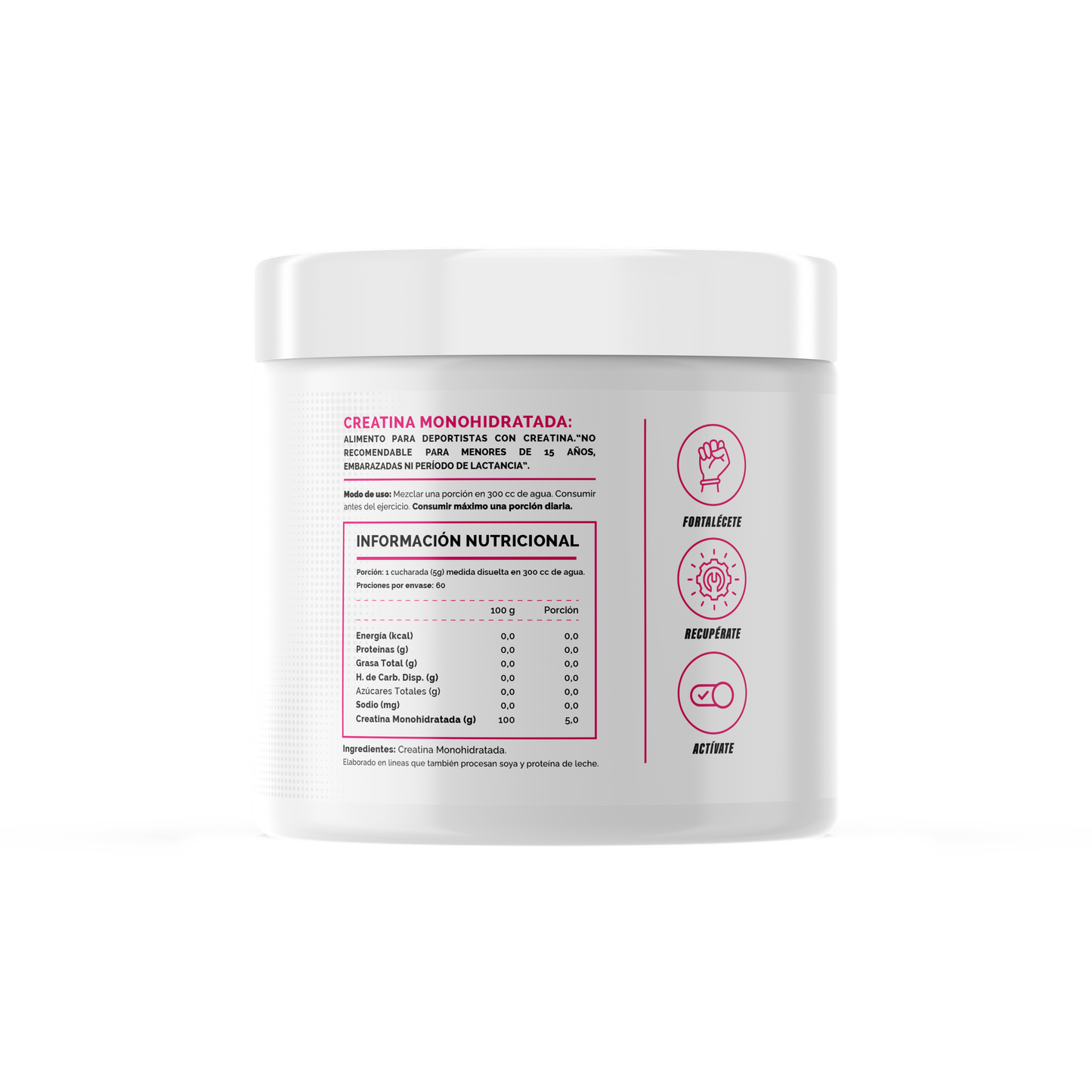 4Active 100% Pure Creatine Women 300 Grs 60 Servicios