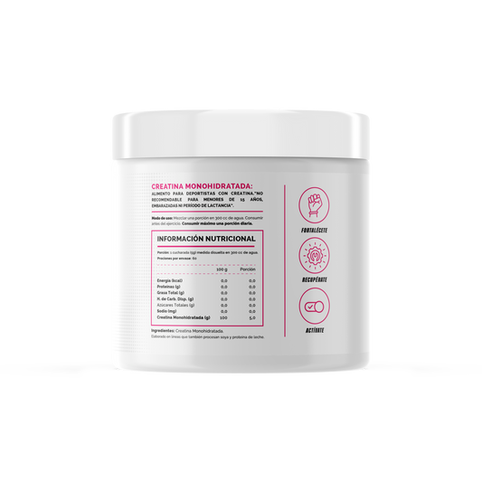 4Active 100% Pure Creatine Women 300 Grs 60 Servicios