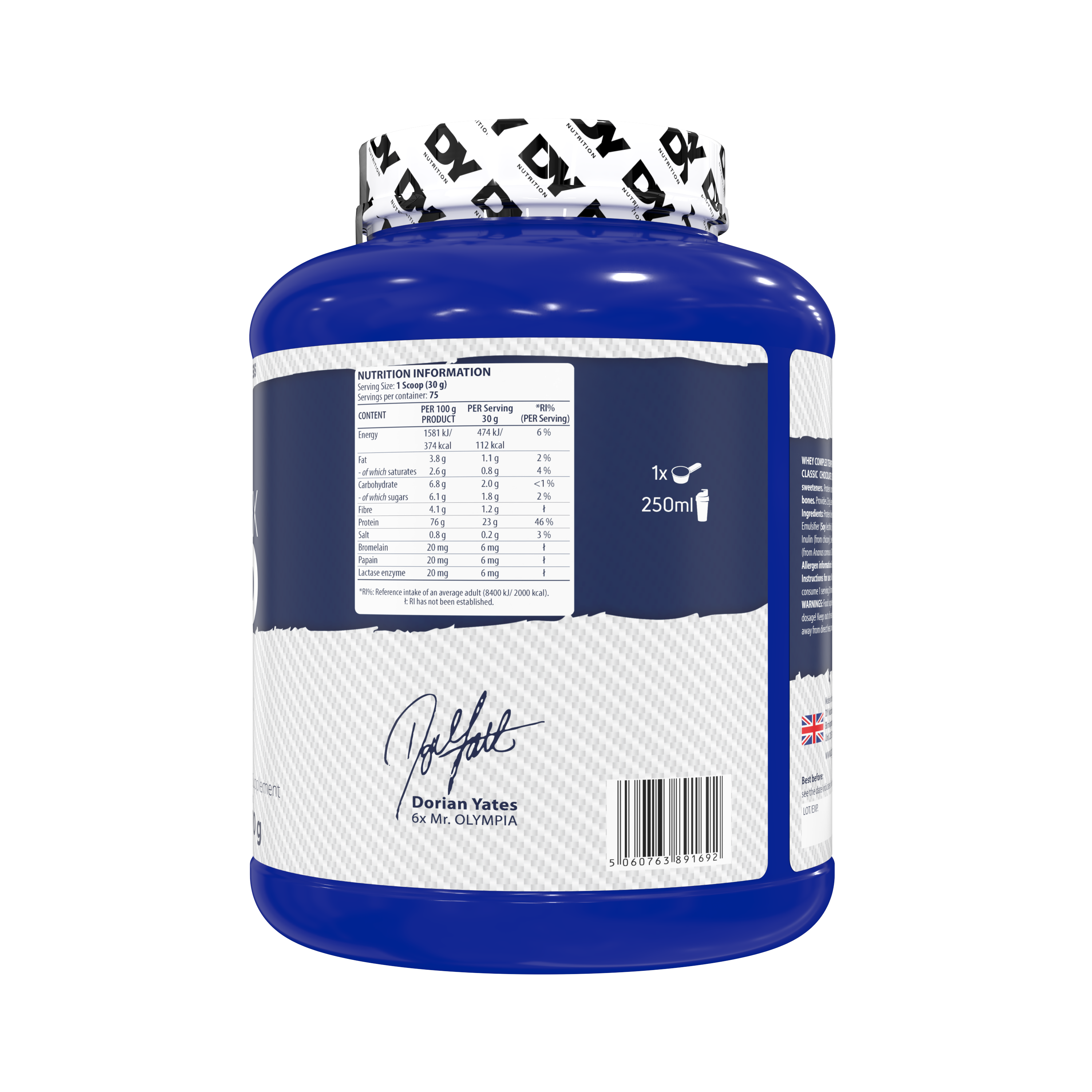 Dynutrition Whey Complex Tempro Dorian Yates 2.25 kg | 75 Servicios · 24g Proteína Multi-Fase