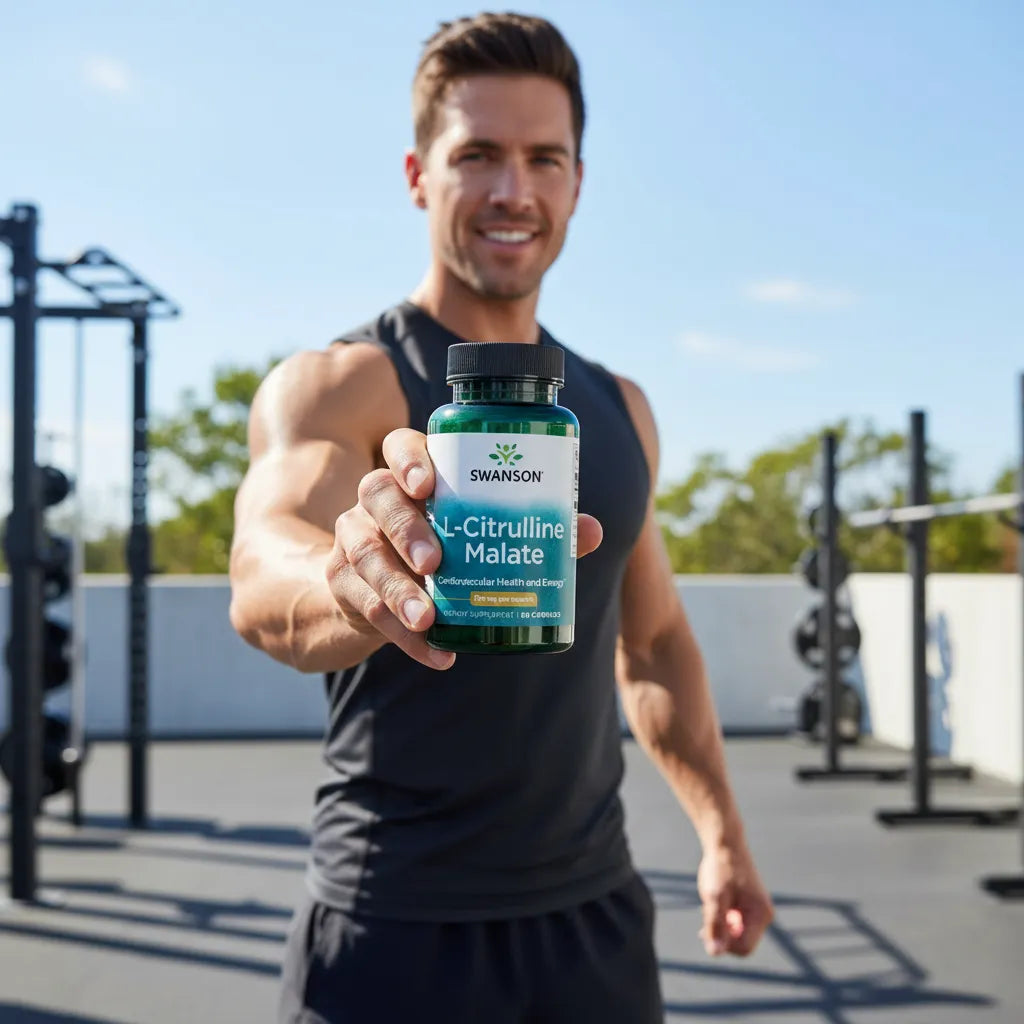 Swanson L-Citrulina Malato 750 mg | 60 Cápsulas · Pump Muscular y Resistencia