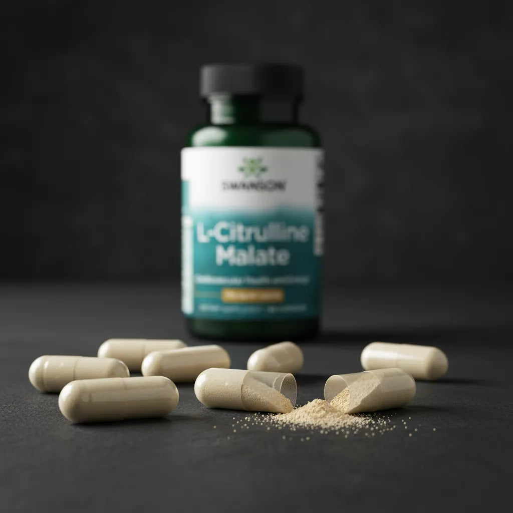 Swanson L-Citrulina Malato 750 mg | 60 Cápsulas · Pump Muscular y Resistencia