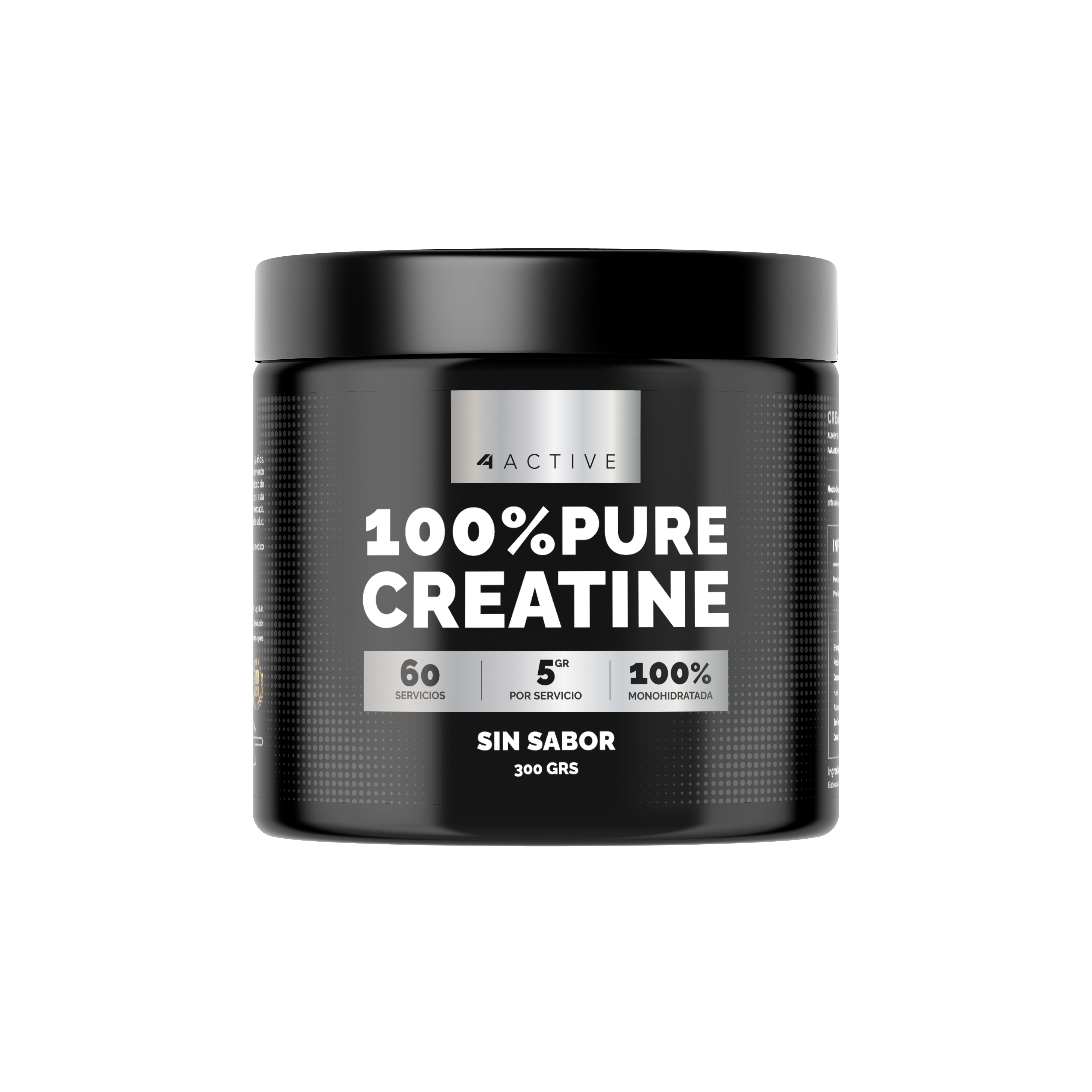 4active 100% Pure Creatine Monohydrate - 300 Grs