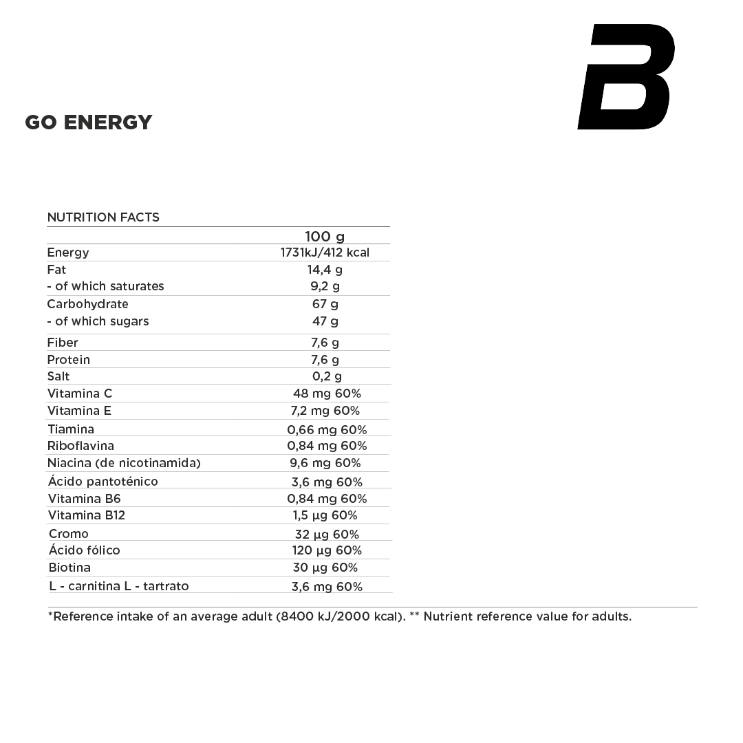 Biotechusa Go Energy Bar - Box 32 Unidades