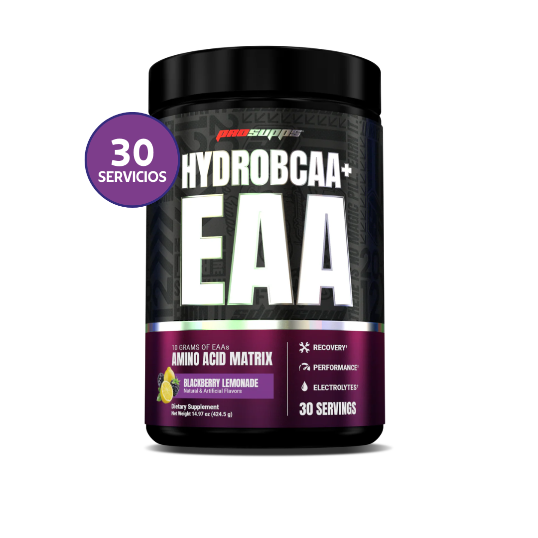 ProSupps HydroBCAA + EAA | 30 Servicios · Aminoácidos Ramificados · Hidratación