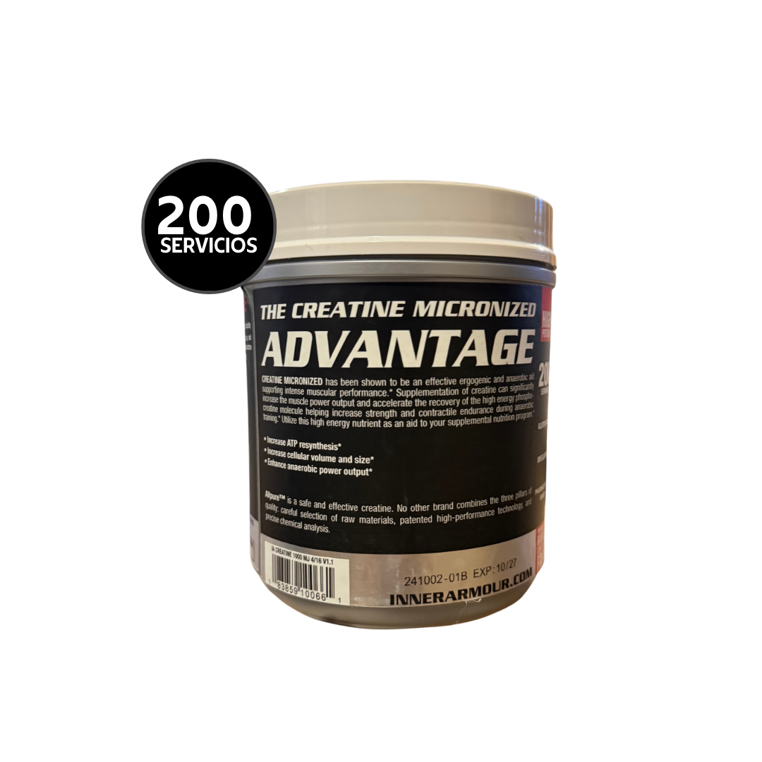 Inner Armour Creatine 100% Monohydrate Grado Farmacéutico 1 kg | 200 Servicios · 5g por Toma