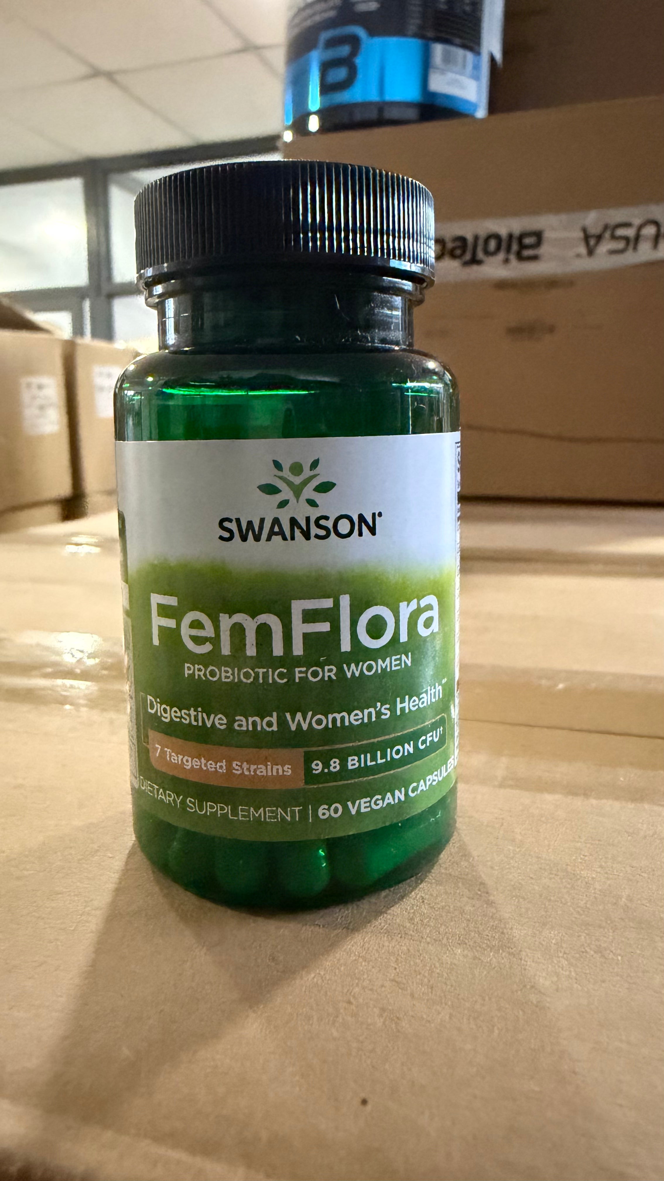 LIQUIDACIÓN - Swanson FemFlora Probiótico Femenino | 60 Cápsulas · Salud íntima e Intestinal