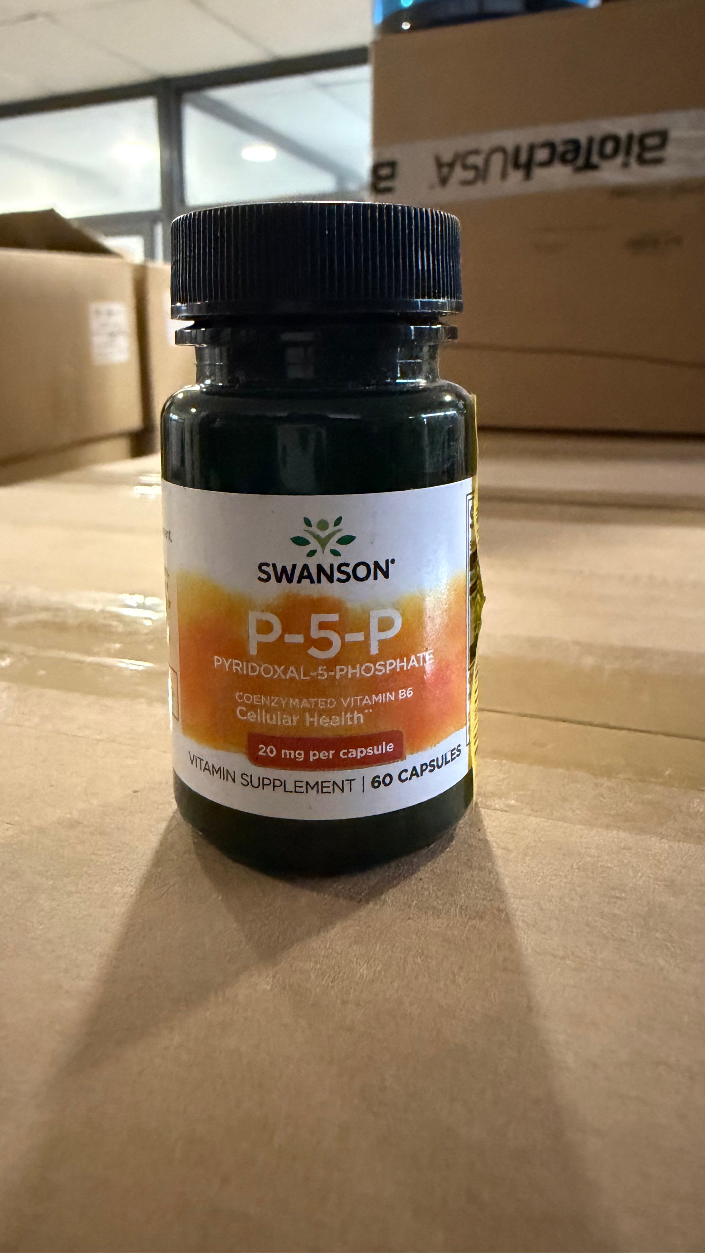 LIQUIDACIÓN - Swanson P-5-P Vitamina B6 Activa 20 mg | 60 Cápsulas · Sistema Nervioso