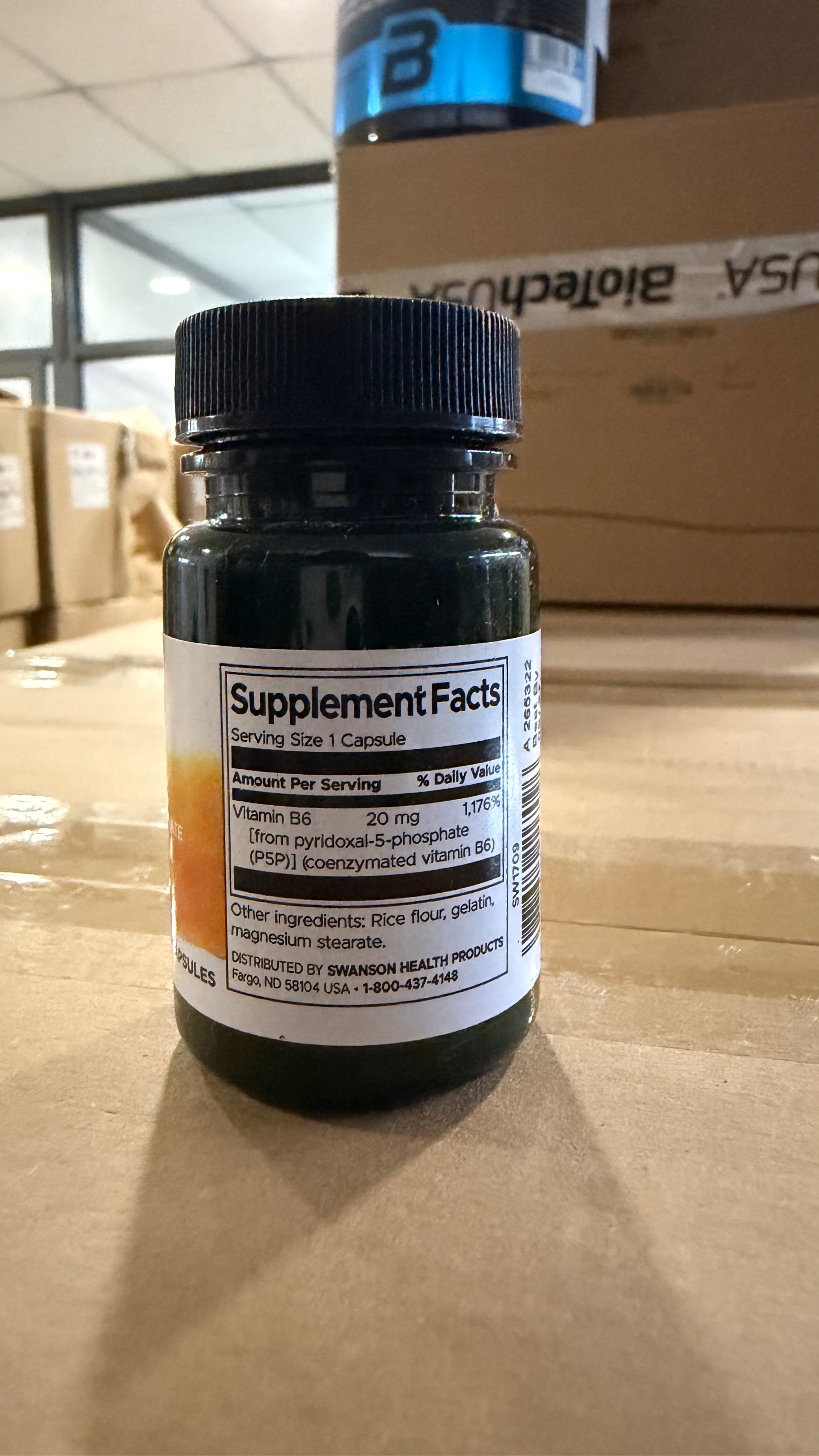 LIQUIDACIÓN - Swanson P-5-P Vitamina B6 Activa 20 mg | 60 Cápsulas · Sistema Nervioso