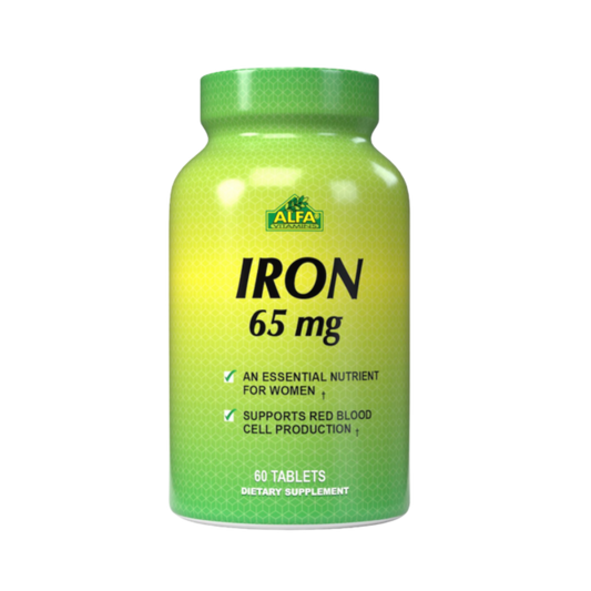 Alfa Vitamins Iron 65 Mg 60 Tabletas