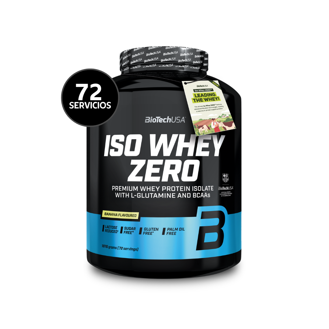 BioTechUSA Iso Whey Zero 1816 g | 72 Servicios · Whey Isolate · Sin Azúcar y Gluten