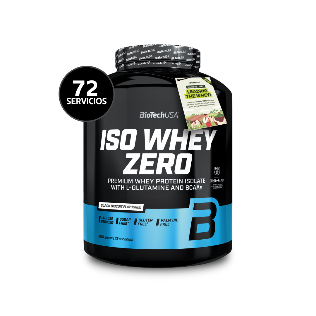 BioTechUSA Iso Whey Zero 1816 g | 72 Servicios · Whey Isolate · Sin Azúcar y Gluten